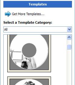 Step 2: Select Template Choose one of the preinstalled templates, or click on "Get More Templates" to download additional templates.