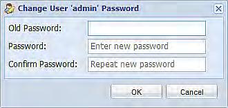 If you are the administrator (admin), the Dominion PX web interface automatically prompts you to change the password if this is your first time to log in to the Dominion PX.