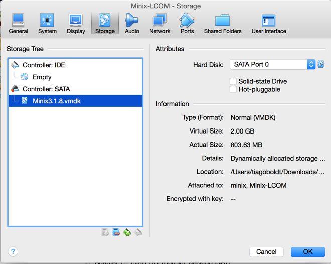 Delete the SATA controller and add a new IDE hard disk from an existing disk.