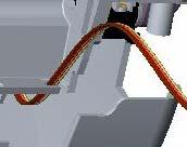 Connect the peel-off panel cable to the 5-pin socket on printer PCB.