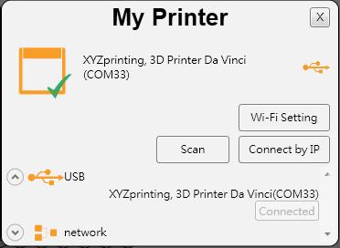 Parameters Description WiFi Connection The printer supports Wi-Fi connection printing.