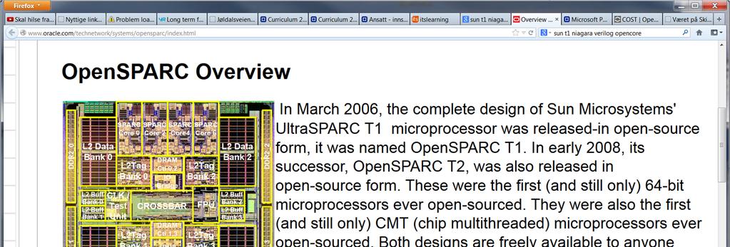 45 UltraSPARC T1 and T2