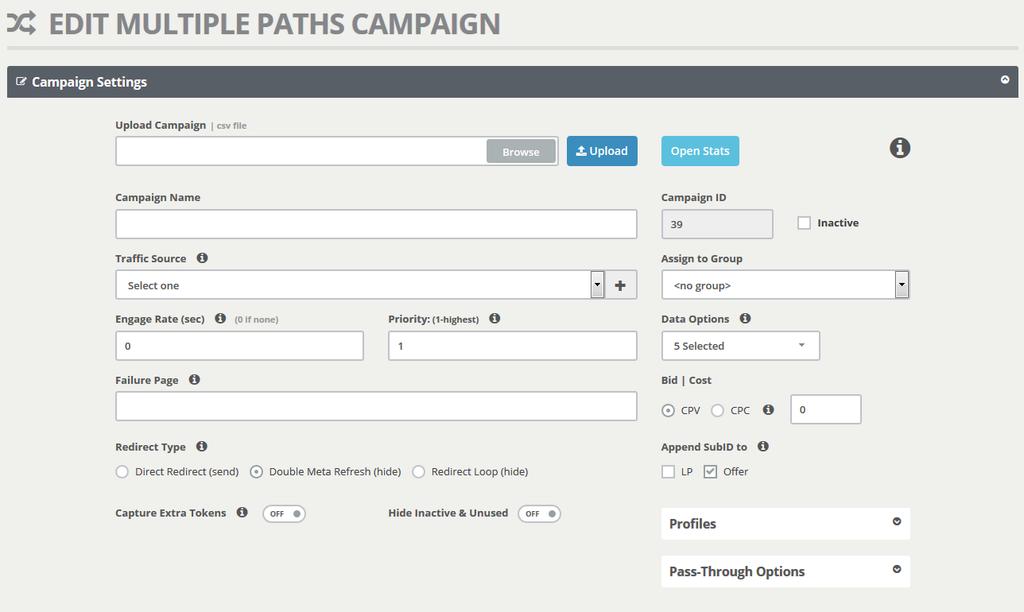 P a g e 39 Setting Up Multiple Path Campaigns 1.
