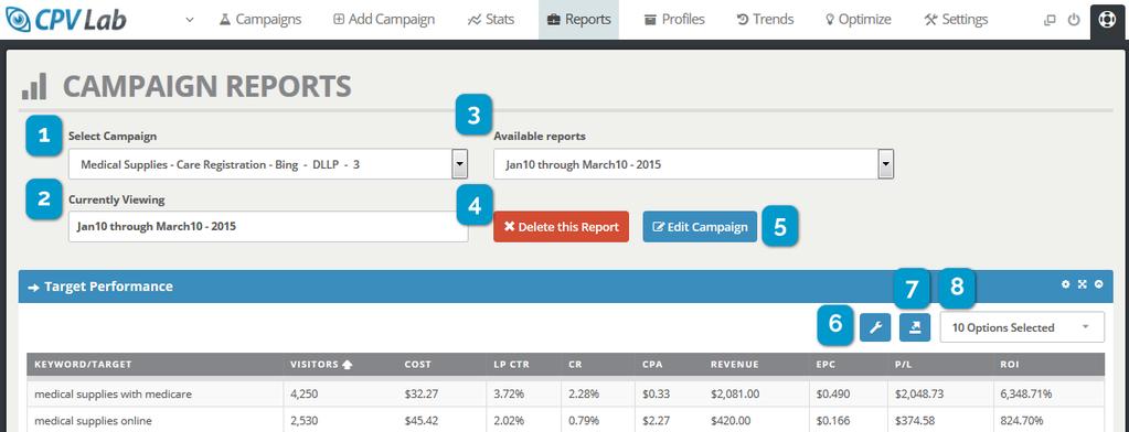 P a g e 79 Campaign Reports Navigation: Reports Campaign Reports Create Reports using Upload Reports and Ad Spend Templates.