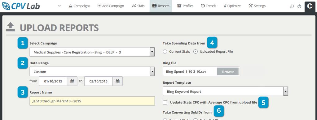P a g e 86 Upload Reports Navigation: Reports Upload Reports Upload your Traffic Spending Reports and add your