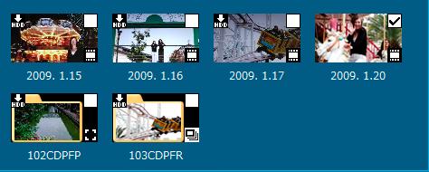 Folder selected in step 4 Content imported here (example: date folder) To rename these date folders or your specified folder after importing, right-click the folder and select [Properties], and then