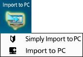 Importing content to a computer (Import to PC) Advanced Features Content (video content in AVCHD format, and photos) on the internal recording media of the video camera, an SD card installed in the