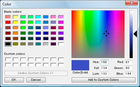 selecting the text colour To create colours: 1 3 2 Adjust brightness Colour you have created 1 Click [Define Custom Colors] 2 Click a desired colour 3 Click [Add to Custom Colors] The colour