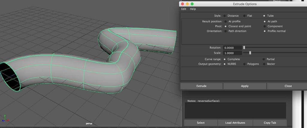 From Curves to Surfaces: Extrude (NURBS)