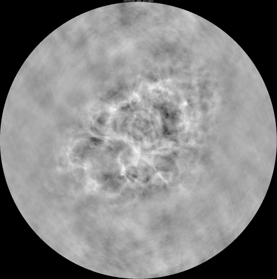 Figure 2. An example NVAS image with diagnostic plots. The image is of the Crab nebula at 4.76 GHz.