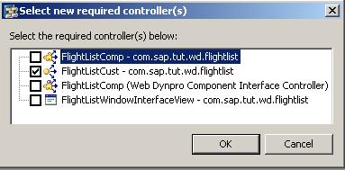 ............ Accessing ABAP Functions in Web Dynpro Java Mapping Custom Context Elements to View Context Elements In this step you will learn how to map context elements of the custom controller