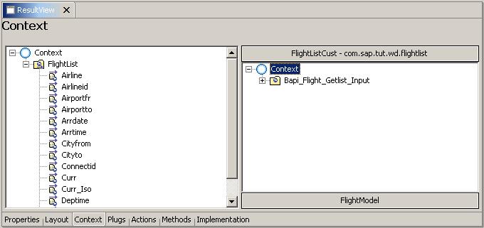 7. Choose the node Flight_List, then choose Finish.