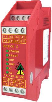 SECTION 16 134 VIPER Safety Relays Type: SCR-31-i (with added diagnostics) DESCRIPTION: The Viper Safety Relays range from IDEM are designed to meet the latest safety standards and offer enhanced LED
