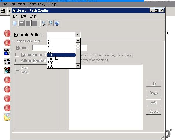 CBORD Location and Parameters Dialog Box This screen allows you to select the GoPrint Location and specify optional