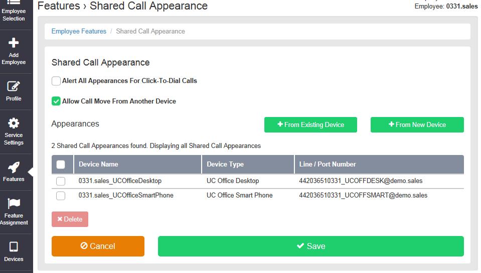 Adding a Device New Device If you are not sharing a call appearance on another user s existing handset you will need to add a new device using