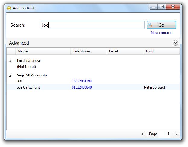 Address Books, Contacts and Call History Creating and Searching Contacts The Address book window is accessed from the Address book item on the main menu or tray menu icon.
