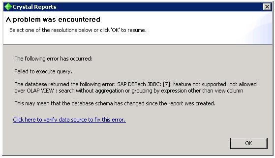 SAP HANA direct SQL via SAP Crystal Reports ODBC, JDBC Connect to tables Connect to views* Some views may generate an error: *feature not