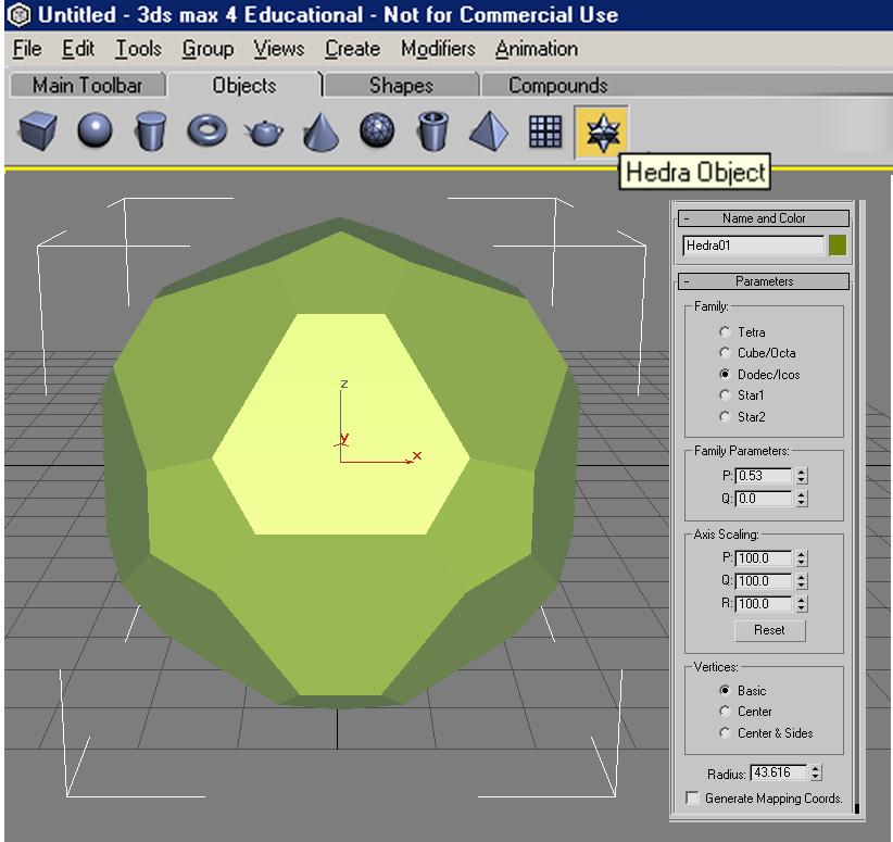 Some 3D modeling programs have tools for the creation and modification of polyhedrons; for example, 3D Studio MAX owned by Discreet, a subsidiary of Autodesk, the developer of Inventor, provides the