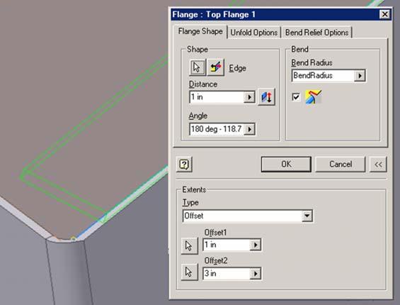 Next, use the Rotate tool to rotate the model to the bottom view so that the first top flange can be clearly seen, and add a 0.