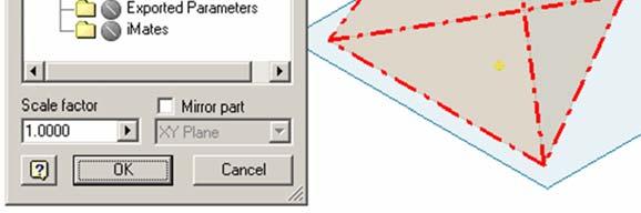 sketch Surface 1 Profile in the Model panel; use the Project Geometry tool to project all edge lines of the first lateral surface onto the