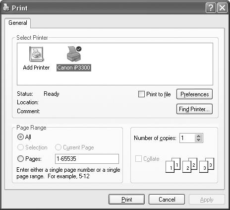 Basic Printing This section describes the procedure for basic printing. Printing with Windows 1 Turn on the printer and load the paper in the printer.