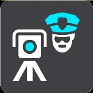 The safety camera is saved on your PRO automatically and also sent to other users. Using the Main Menu to report a safety camera 1. Select the Main Menu button to open the Main Menu. 2.