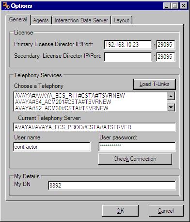 Administration 22 General Tab 1 To configure Supervisor, select Tools > Options from the menu bar. The Options dialog box appears.
