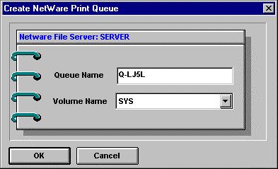 Unless you want to use an existing print queue on the server, you will need to create a new print queue. Click the Create Queue.