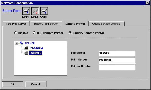 8. Determine what printer numbers are available on the given print server, and enter an unused printer number in the Printer Number field. Printer numbers can range from 0 to 15. 9.