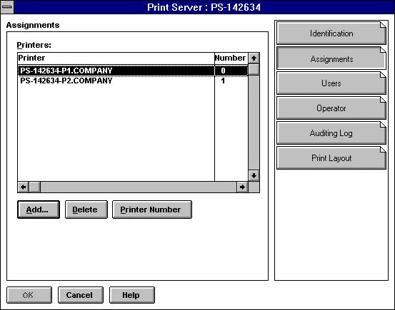 10.Start PS Admin, select the print server, and choose NetWare Protocol... from the Configuration menu.