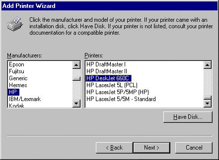 7. Windows will ask for a name for the printer. Enter a name, or accept the default. Press Finish to complete the installation. Windows NT 4.