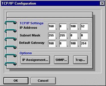 Press OK, then choose Save Configuration from the Configuration menu (or press the Save Configuration toolbar button) to change the