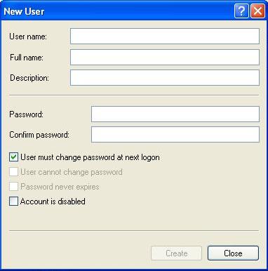 5.2 Windows XP Fig. 5-49 When Create is selected, the input content is cleared. Select Close. Fig. 5-50 M700 has been added to the user list.