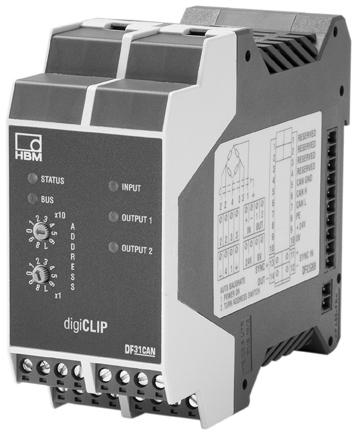 digiclip DF31CAN Data sheet Special features Digital amplifier for industrial