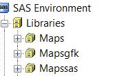 Display 1. Collect the map data set. If you have BASE SAS the several map data set is available by SAS to use which is located in one of the libraries specifically designed for map building.