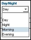 Tip: To add additional choices to the Day/Night menu, such as Dusk and Dawn, go to Design: Strip Colors.