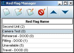 Chapter 9: Red Flag Manager The Red Flag Manager lists the names of all Red Flag Categories. See Chapter 9: Red Flags for further information about Red Flags usage.
