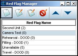 2. Type a flag name. 3. Click OK to save. Or Create a duplicate of an existing flag and modify the name. Two methods: 1. Select a flag name. 2. Click on the Duplicate Flag icon. Or 1.