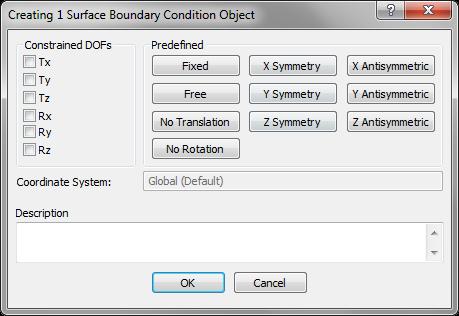 General Constraint Boundary Condition The General Constraint establishes boundary conditions to constrain