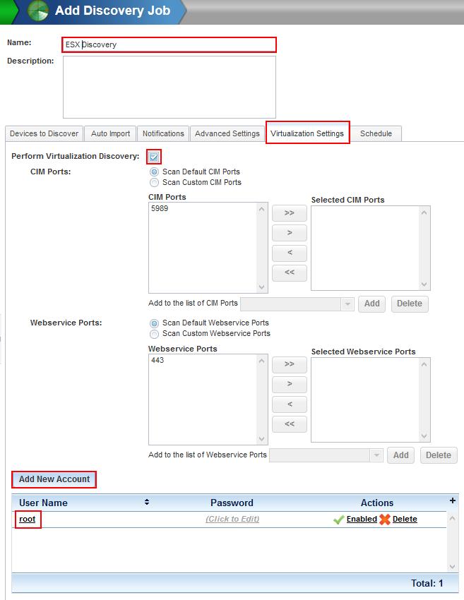 Your root account will be required. Import these devices one by one and ensure the ESX(i) templates are (re)applied.