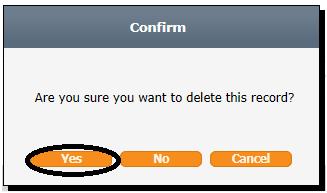 The following message will appear, select Yes.