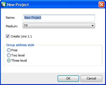 2 Opening a project with ETS Figure 13: Creating a new project 2.