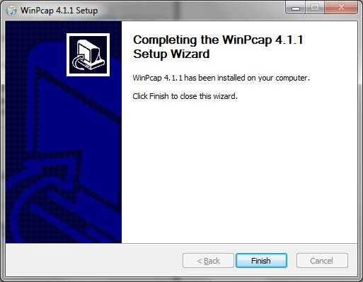 8. At the Setup Wizard Completion window,