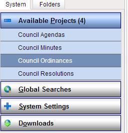 System View The System View method allows users to perform broad document searches within a project by entering one or more keywords, searching by a specified date range, or a combination of both.