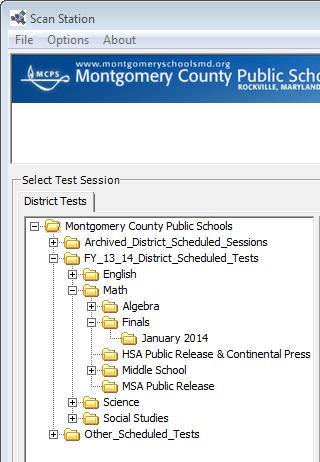 Last click on the plus sign + next to the subject folder that contains the assessment you
