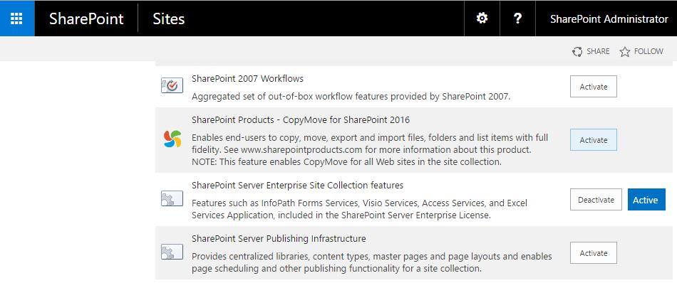 22 CopyMove for SharePoint 2016 Administrators Guide 4.