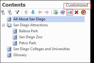 HOW TO CREATE A CUSTOM TABLE OF CONTENTS 1. In Word, open the Contents window pane. 2. Add, delete, reorder, and rename TOC items as you wish.