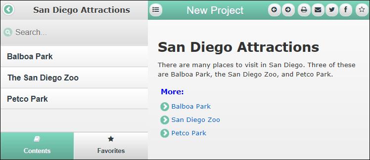 The TOC structure is based on the heading styles. Since Balboa Park, San Diego Zoo, and Petco Park used Heading 2 styles under the Heading 1 of San Diego Attractions, they were converted to subtopics.