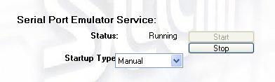 4.8.2. Configuring the Port Emulator Service By default, the port emulator service is disabled. To use the port emulator, the service must be set to either manual or automatic operation.