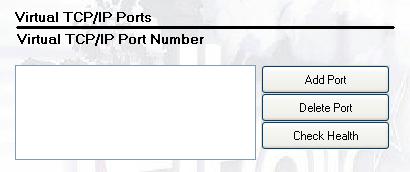 4.17.1. Creating a Virtual TCP/IP Port Use the following procedure to create a virtual TCP/IP port. 1. Click Add Port. 2. At the following dialog, enter the output port number used by the application.